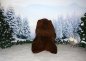 Preview: B-Ware Romanov Schaffell Öko – Nordisch-Graues Naturfell Unikat